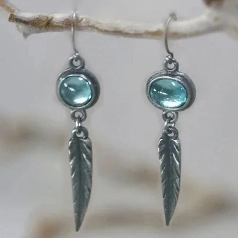 Mystical Aura Feather Earrings