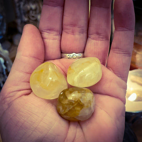 Golden Healer Crystal Tumblestone