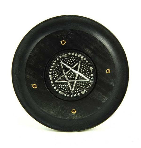 Incense, Oils & Accessories,Witch & Spell Craft Wooden Pentagram Ash Catcher