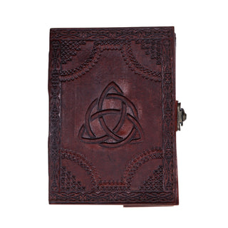 Leather Triquetra Book of Shadows