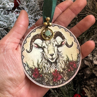 The Winter Ram ~ Guardian of the Wildwood Yule Plaque
