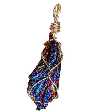 Handcrafted Wire Wrapped Kyanite Crystal Pendant