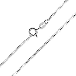 Sterling Silver Fine Curb Chain ~ 18 Inches