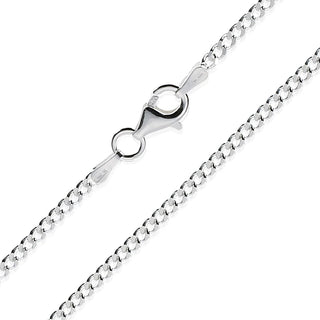 Sterling Silver Medium Curb Chain ~ 24 Inches