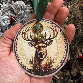 The Sacred Stag ~ Yule Woodland Blessings Plaque