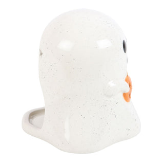 Ghostly Glow Candle Holder ~ Pumpkin Charm Edition
