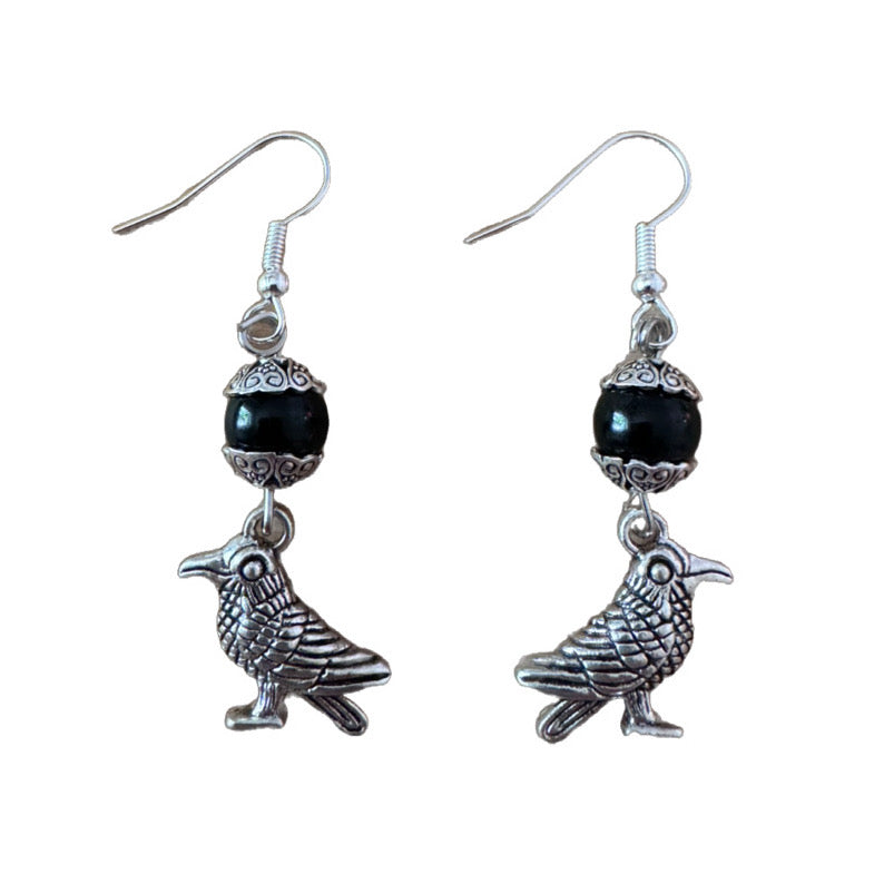 Crow earrings outlet
