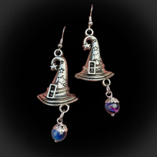 Starlit Witch Hat Earrings