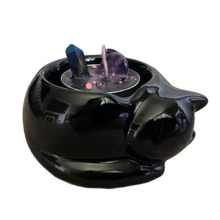 Enchanted Feline Spirit Candle Holder