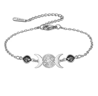 Hecate Wheel Bracelet ~ stainless steel