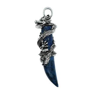 Lapis Lazuli Horn Dragon Necklace