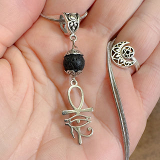 Eye of Horus Ankh Necklace ~ Sacred Protection Talisman