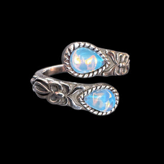 Moonwhisper Wrap Ring ~ Opalite Intuition Band