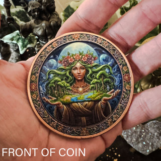 Gaia’s Embrace ~ Copper Earth Altar Coin