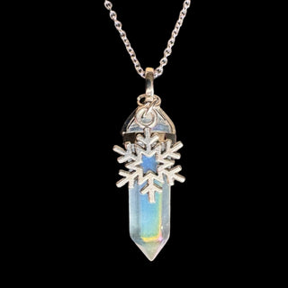 Angel Aura Crystal Snowflake Necklace