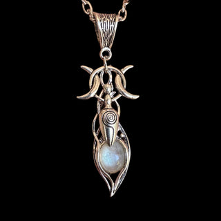 Earth Goddess Moonstone Necklace