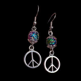 Peaceful Aura Lava Stone Earrings