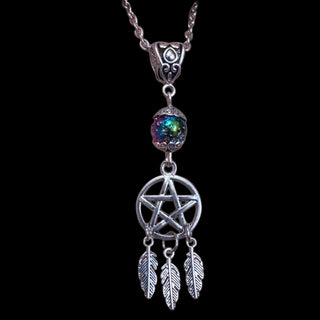 Starborn Pentacle Dreamcatcher Necklace