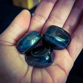 Blue Tigers Eye Tumblestone