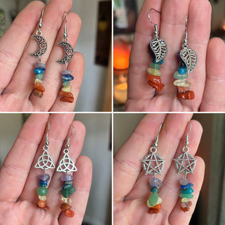 Chakra Balancing Charm Earrings