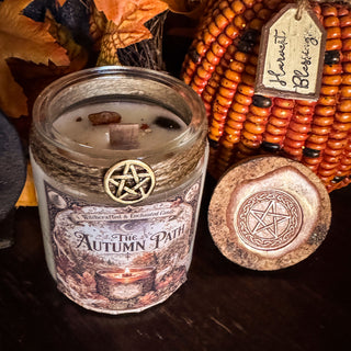 The Autumn Path — Witchcrafted & Enchanted Woodwick Candle