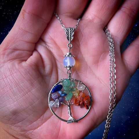 Chakra Necklace | Chakra Tree of Life Pendants | Earth Inspired Gifts