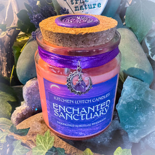 Enchanted Sanctuary – Midnight Rose Crystal Woodwick Candle