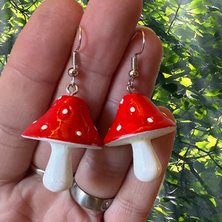 Toadstool Earrings ~ Large