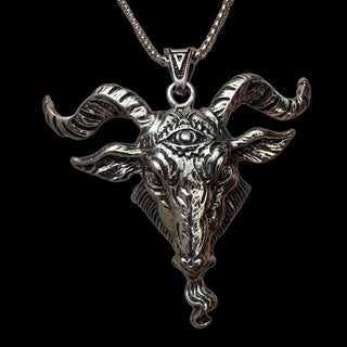 Baphomet Head Necklace