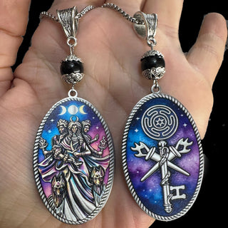 Hecate’s Twin Faces Necklace