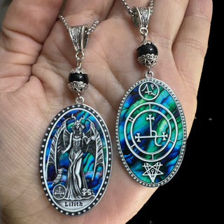 Lilith’s Twin Faces Necklace