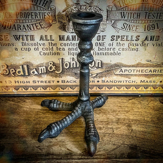 Raven Foot Taper Candle Holder