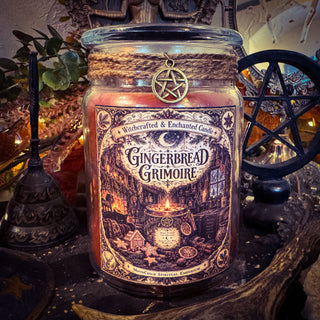 Gingerbread Grimoire Jar Candle ~ 95 Hour Burn