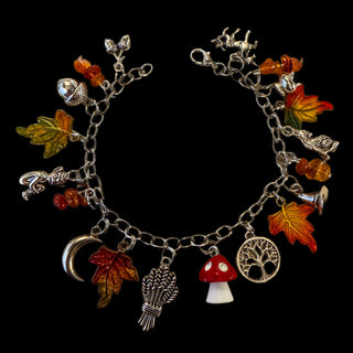 Autumn’s Whisper ~ Forest Witch Charm Bracelet