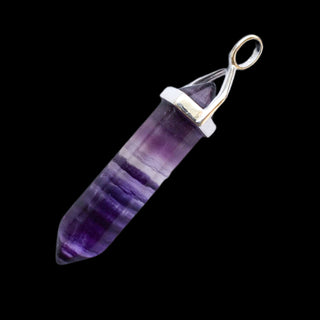 Fluorite Point Pendant ~ Sterling Silver Setting