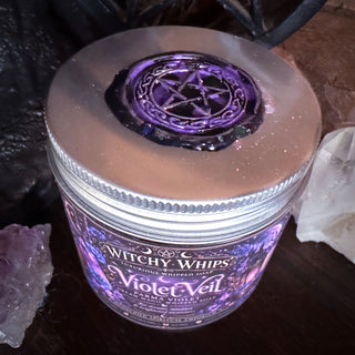 Violet Veil Whipped Soap ~ Dream Magick ~ Amethyst Crystal Inside