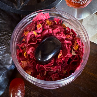 Crimson Ward Whipped Soap ~ Protection ~ Obsidian Crystal Inside