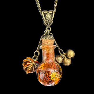 The Autumn Path Vial Necklace