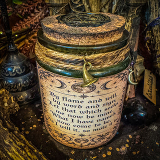 The Witch’s Petition ~ Manifestation & Wish Work Spell Jar Candle