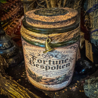 Fortune Bespoken ~ Luck & Prosperity Spell Jar Candle
