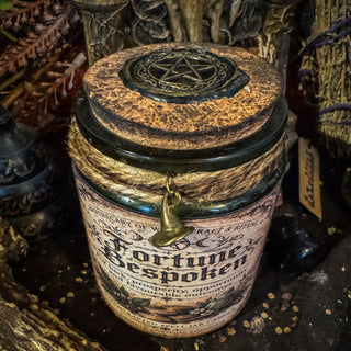 Fortune Bespoken ~ Luck & Prosperity Spell Jar Candle