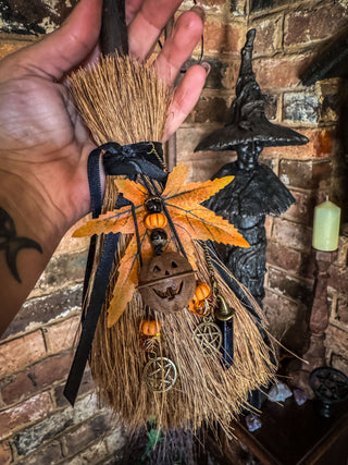 Samhain Sentinel ~ Handcrafted Ritual Broom