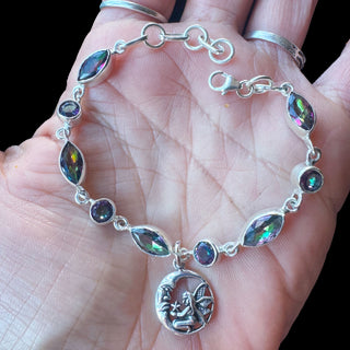 Faerie Moonlight — Mystic Topaz Sterling Silver Bracelet ~ Only 2 Available