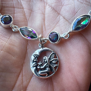Faerie Moonlight — Mystic Topaz Sterling Silver Bracelet ~ Only 2 Available