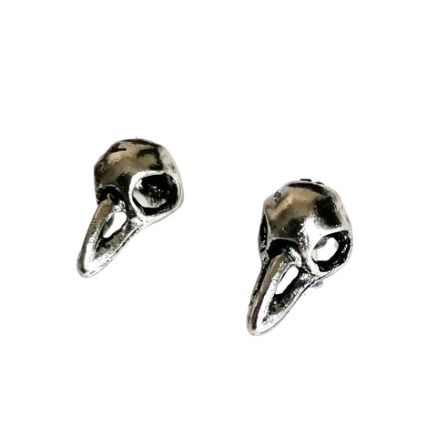 Bird Skull Stud Earrings