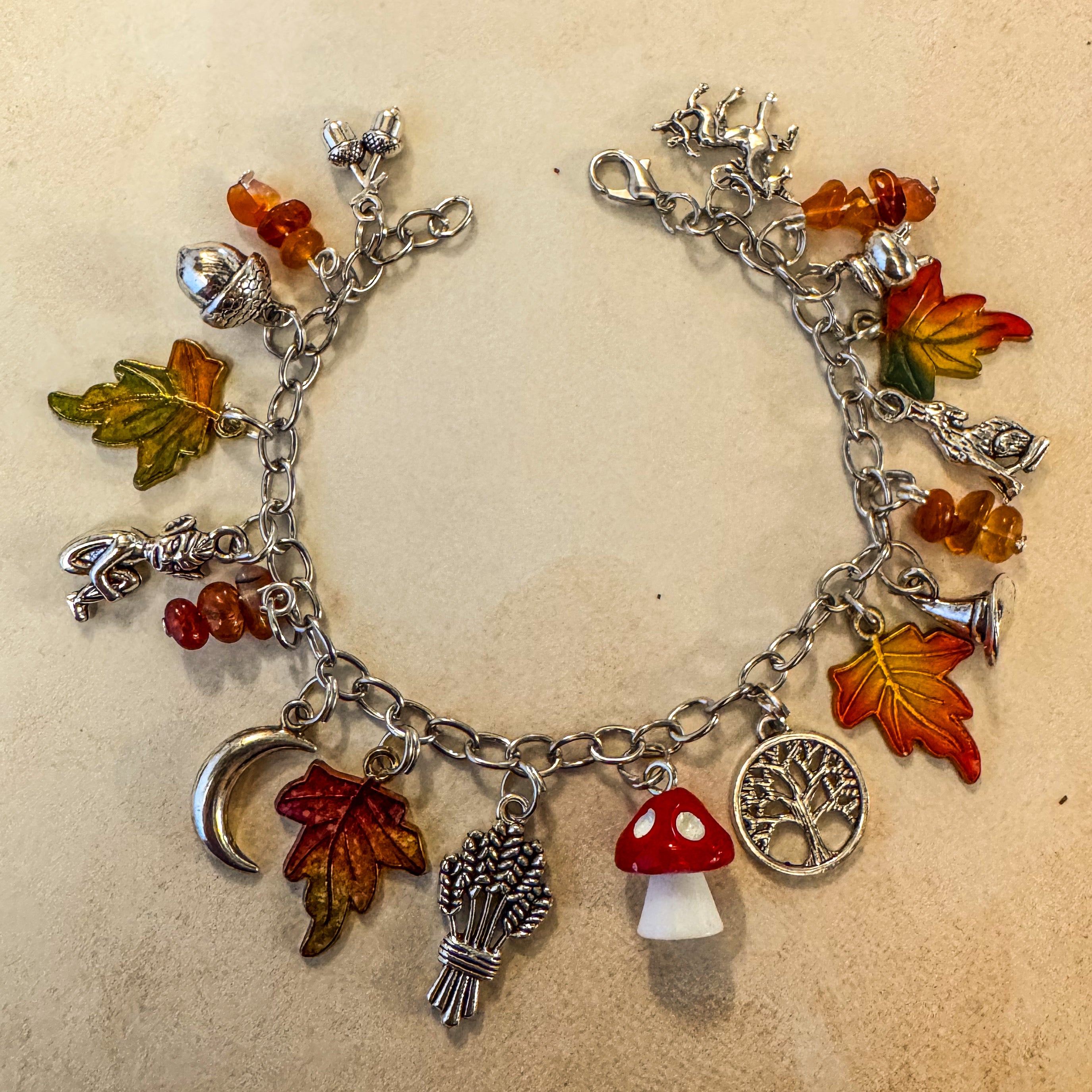 Autumn's Whisper Forest Witch Charm Bracelet – MoonChild