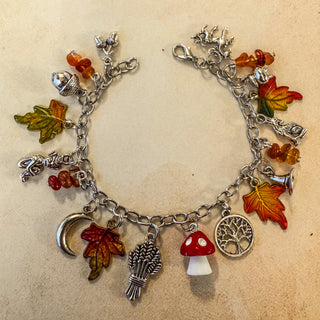 Autumn’s Whisper ~ Forest Witch Charm Bracelet
