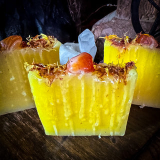 Bright Blessing ~ Carnelian & Botanical Spell Soap