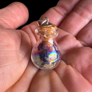 The Witch’s Solace ~ Sterling Silver Anti Anxiety Spell Vial Pendant