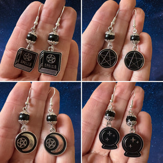 Obsidian Witchery Earrings